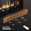 Simzlife Electric Fireplace Wall Recessed and Wall Mounted with Adjustable Flame Color - 2 of 4