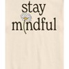 Men's - Instant Message - Stay Mindful Flower Short Sleeve Graphic T-Shirt - 2 of 4