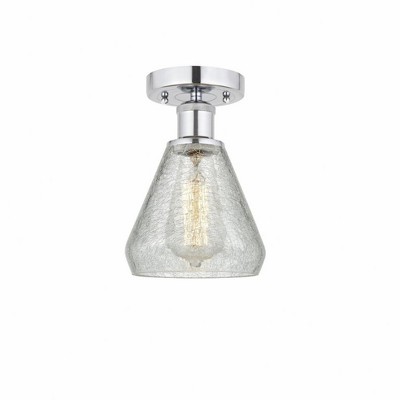 Conesus - 1 Light Semi-Flush Mount In Industrial Style-10.75 Inches Tall and 6 Inches Wide