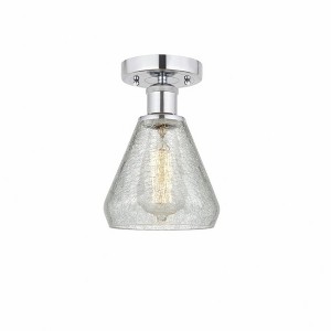 Conesus - 1 Light Semi-Flush Mount In Industrial Style-10.75 Inches Tall and 6 Inches Wide - 1 of 1
