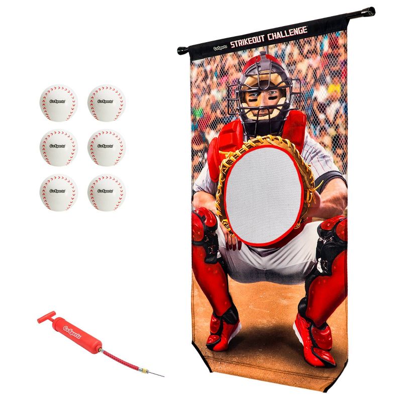 GoSports Strikeout Challenge Baseball Toss Doorway Toy Game Set - 9pc, 3 of 9