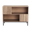 Entryway Table with Storage, Farmhouse Sideboard Buffet Cabinet with Storage Shelves and Metal Legs, Wood Sofa Table Accent Cabinet - 2 of 4