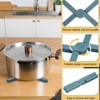 Unique Bargains Foldable Heat Resistant Non-Slip Silicone Trivet Mat for Pots Coasters - 3 of 4