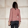Women's Rose Plunging Tie-Front Blouson Sleeve Top - Cupshe - 2 of 4