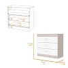 NicBex 3 Drawers Dresser for Bedroom,Chest of Drawers with White Metal Handle,Modern Freestanding Dresser,Storage Dressers for Bedroom - 3 of 4