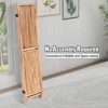 Wooden Room Divider Wall 3 Panel with Holes,5.6FT Tall Room Divider with Shelves,Folding Privacy Screens 67 in for Room Separation Home Office Bedroom - 3 of 4