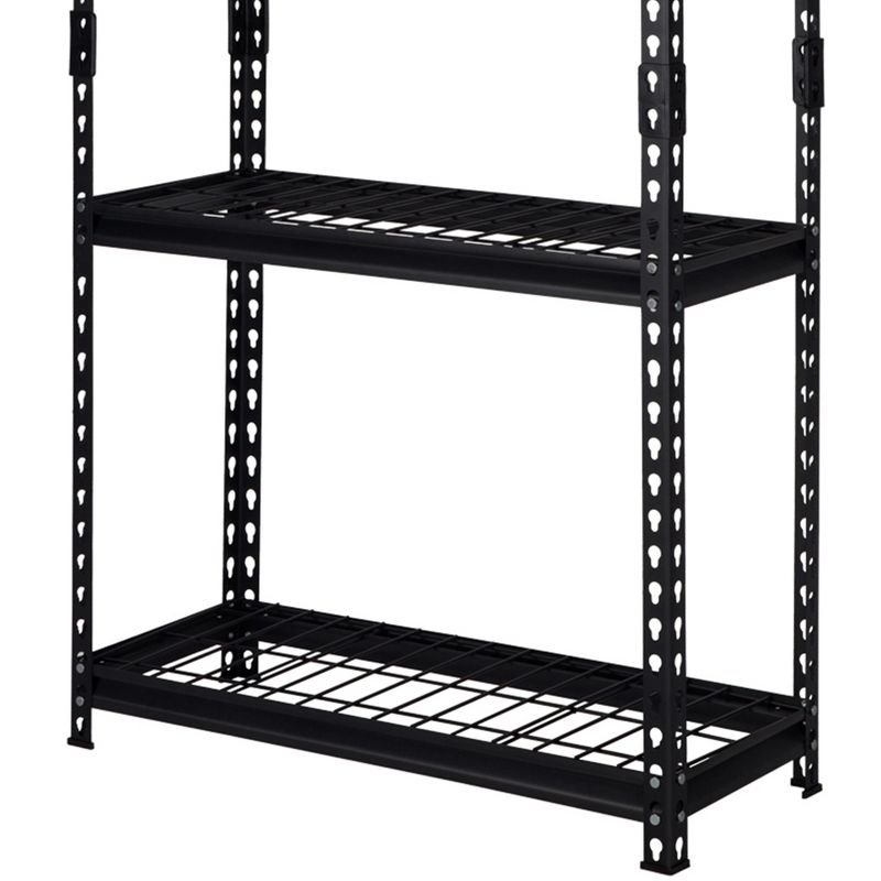 Pachira Adjustable Height 5-Shelf Steel Shelving Unit Utility Organizer Rack for Home, Office, and Warehouse, 4 of 9