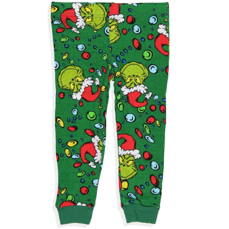 Dr. Seuss How the Grinch Stole Christmas Lights Matching Family Pajama Set, 3 of 7