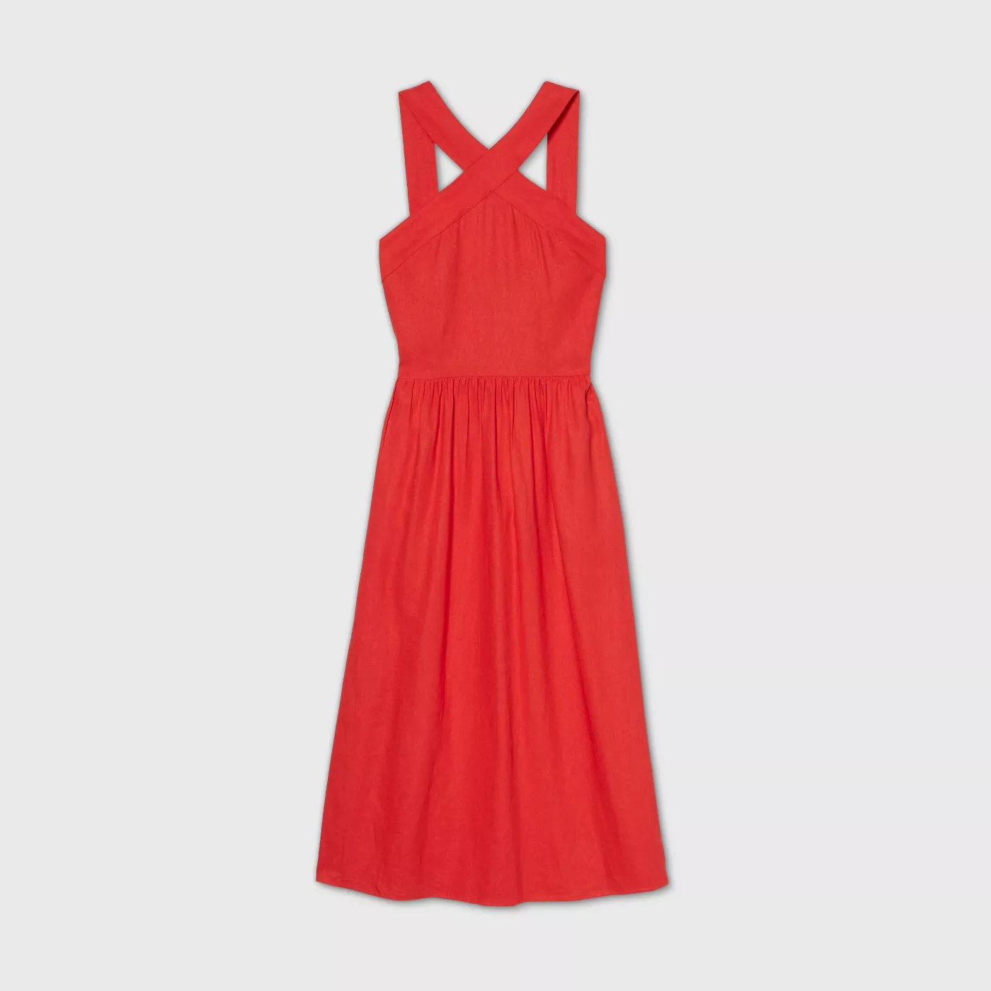 Women's Sleeveless Linen Dress - A New Day™  - image 1 of 4