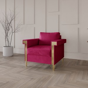 ChaletPosh Velvet Chair - 1 of 4