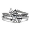 Slickblue Women's Stainless Steel Wedding Ring - 4.75mm Clear CZ Round, Polished, Size 5-6 - 4 of 4