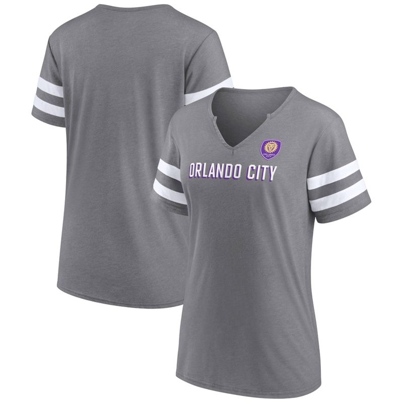 MLS Orlando City SC Women&#39;s Split Neck Team Specialty T-Shirt, 1 of 4