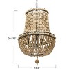 Storied Home Draped Wood Bead Chandelier - 2 of 4