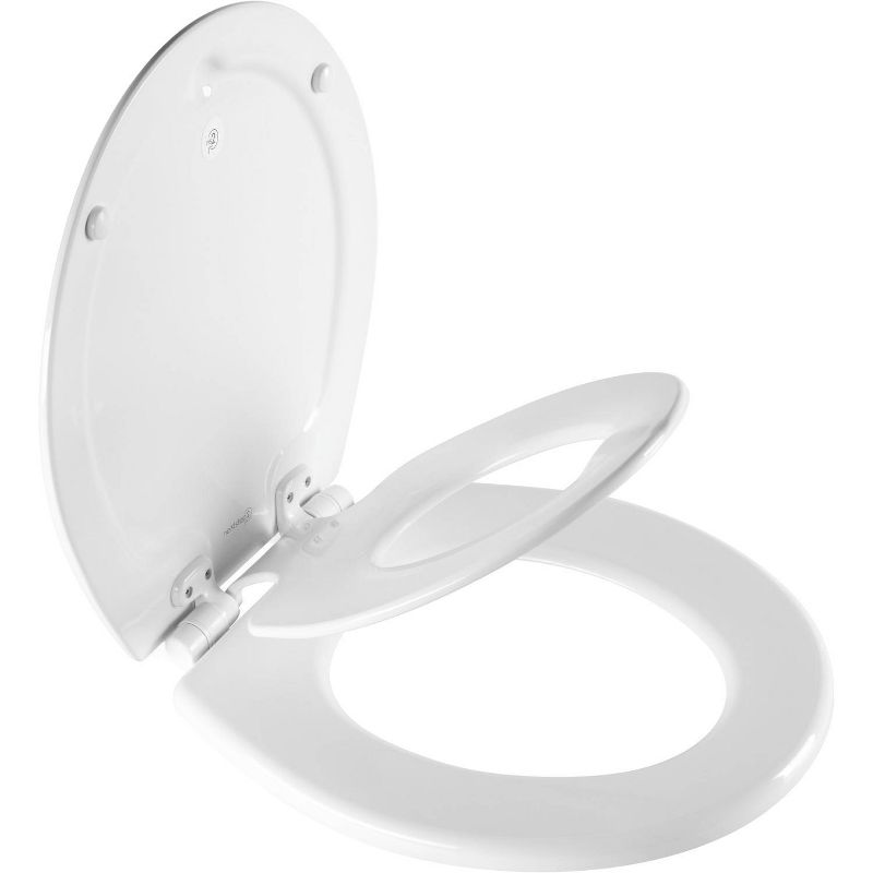 Mayfair by Bemis NextStep2 Never Loosens Wood Children's Potty Training Toilet Seat with Easy Clean and Slow Close Hinge - White, 1 of 10
