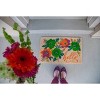 1'4" x 2'4" Unique Blooms Hello Indoor/Outdoor Coir Doormat - Entryways - 4 of 4