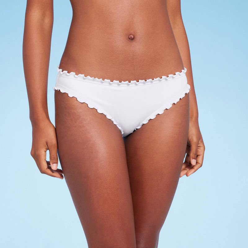 Women's Ruffle Cheeky Bikini Bottom - Shade & Shore™, 1 of 13