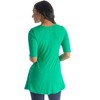 Womens Elbow Sleeve Swing Tunic Top - 24seven Comfort Apparel™ - 3 of 4