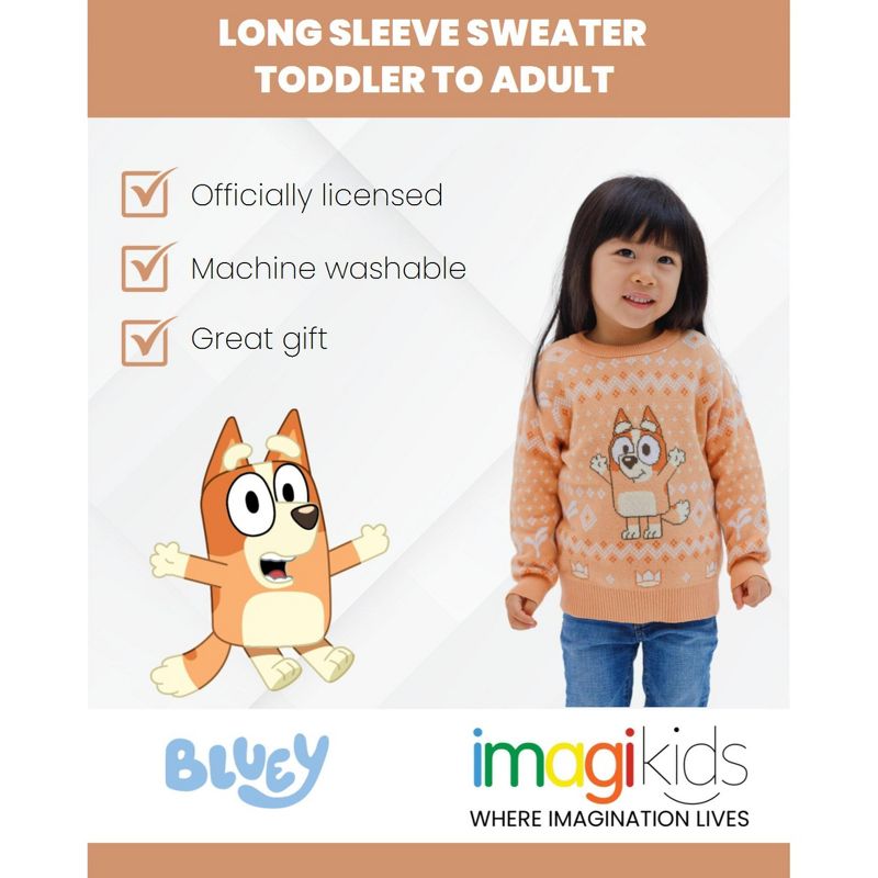 Bluey Matching Family Sweater Little Kid to Adult, 3 of 8