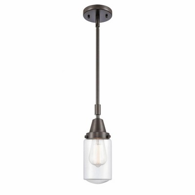 Dover - 1 Light Stem Hung Mini Pendant In Traditional Style-11.38 Inches Tall and 4.5 Inches Wide