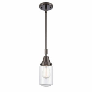 Dover - 1 Light Stem Hung Mini Pendant In Traditional Style-11.38 Inches Tall and 4.5 Inches Wide - 1 of 1