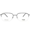 Elasta  V81 Unisex Semi-Rimless Eyeglasses Dark Ruthenium Black 56mm - 2 of 3