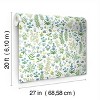 Rifle Paper Co. Menagerie Garden Blue Peel and Stick Wallpaper: Removable Floral Botanical Self-Adhesive, 45 Sq Ft Coverage - 4 of 4