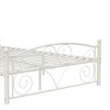 NicBex Full Size Metal Bed Frame with Unique Flower Headboard and Footboard for Kids Teens Adults,White - 4 of 4