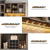 Farmhouse 72'' Coffee Bar Cabinet with LED Light and Power Outlet, Kitchen Hutch with 3 Drawers and Wine Glass Rack, Sliding Barn Door Wine Cabinet - 2 of 4