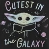 Girl's Star Wars: The Mandalorian Grogu Cutest in the Galaxy Iridescent T-Shirt - 2 of 4