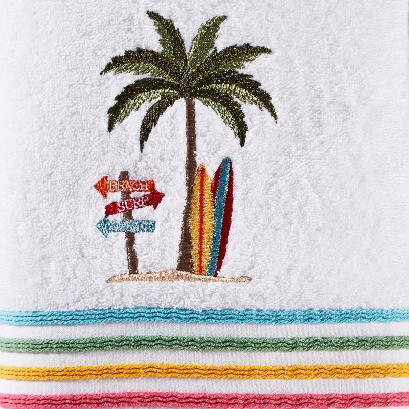 Paradise Beach Bath Towel White - SKL Home, 4 of 5
