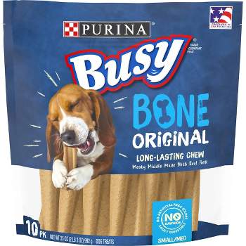 Purina Busy Bone Chewy Pork Flavor Dog Treats - 10ct