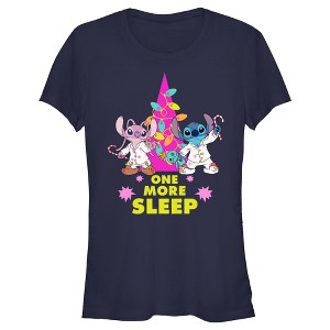 Juniors Womens Lilo & Stitch One More Sleep T-Shirt - 1 of 4