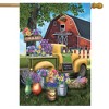 Flower Barn Spring House Flag Pickup Truck Barn Floral 28" x 40" Briarwood Lane - image 2 of 4