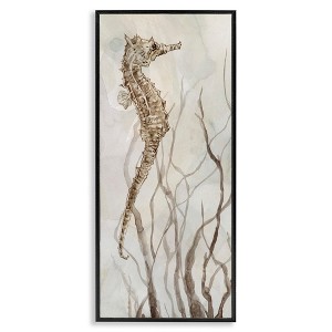 Stupell Industries Vigilant Seahorse Ocean Wildlife, 13" x 30" - 1 of 4
