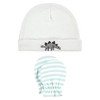 Hudson Baby Unisex Baby Cotton Cap and Scratch Mitten Set, Neutral Dino, 0-6 Months - 3 of 4