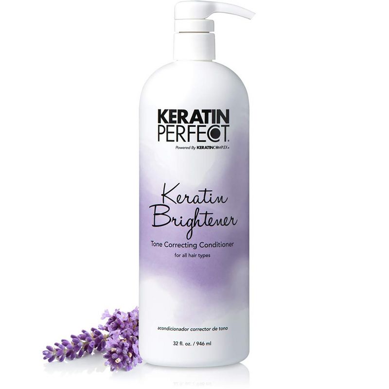 Keratin Perfect Keratin Brightener Tone Correcting Conditioner - Conditioner for Color Treated Hair - 32 oz, 3 of 8