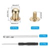 Unique Bargains DIY Craft Zinc Alloy Screw-on Design Rivets Spikes with Punch & Screwdriver 30 Sets - 2 of 4