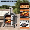 Outdoor Pizza Oven Wood Fired Pizza Oven Portable Patio Ovens Included Pizza Stone - 3 of 4
