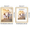 Americanflat Picture Frame with Oval Mat Insert and Shatter-Resistant Glass - Signature Collection - Photo Frame for Wall Display - 2 of 4