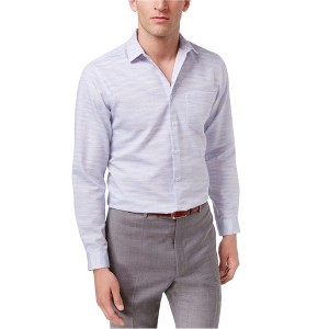 I.N.C International Concepts Mens Textured Waves Button Up Shirt, Blue, Large - 1 of 1