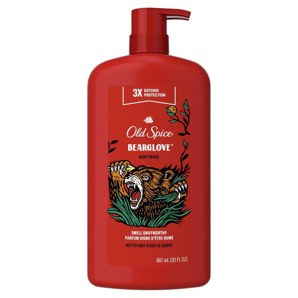 Old Spice Body Wash for Men  Bearglove  Long Lasting Lather  30 fl oz
