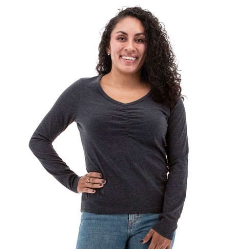 Aventura Clothing Women's Gabrielle Long Sleeve V-neck T-shirt