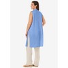 Woman Within Plus Size Lightweight Linen Vest - 3 of 4