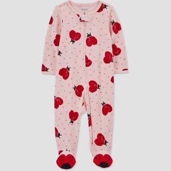 Carter's Just One You®️ Baby Girls' Ladybug Footed Pajama - Pink