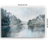 Americanflat Canvas Wall Art Featuring Blue, Grey, Green and White Tones - Gallery Wrap - Lake Landscape Wall Art - 2 of 4