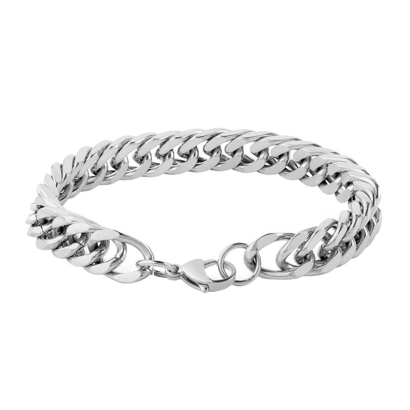 Men's West Coast Jewelry Stainless Steel Curb Link Chain Bracelet (8"), 2 of 4