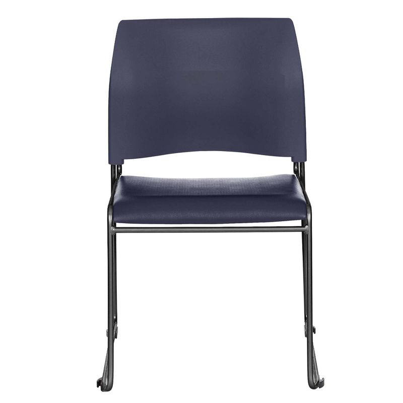 Hampden Furnishings 4pk Jody Collection Vinyl Stack Chair Blue, 3 of 6