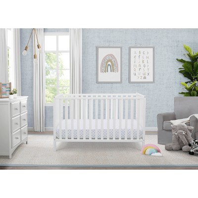 Bianca White Wooden 4-in-1 Convertible Crib