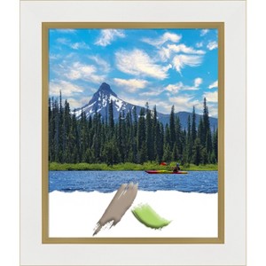 Amanti Art Eva White Gold Picture Frame - 1 of 4