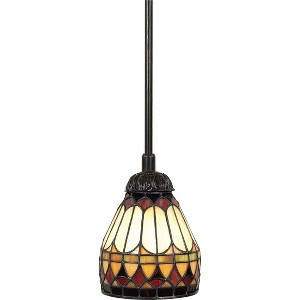 West End 1-Light Vintage Bronze Mini Pendant Light - 1 of 4